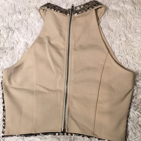 🆕 Sparkly Crop Top Medium - Picture 3 of 7